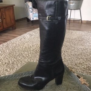 Black Naturalizer Knee high heeled boots